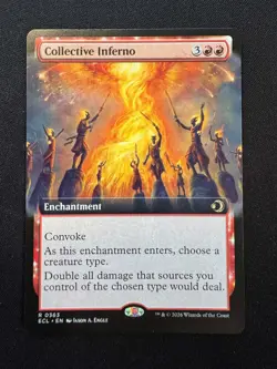 Collective Inferno (Extended Art) Rare MTG Lorwyn Eclipsed - NM/M - Image 1