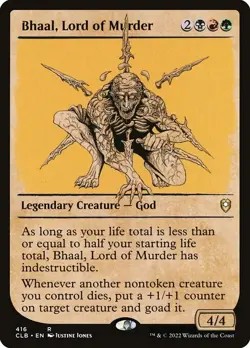 Bhaal, Lord of Murder Showcase Foil - Commander Legends: Battle For Baldur'S Gat - Image 1