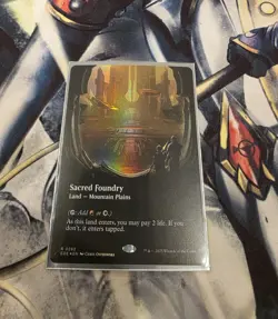 MTG Sacred Foundry (Borderless) Rare Foil #0282 Edge Of Eternities - Image 1