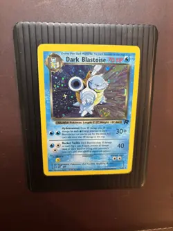 Pokemon Dark Blastoise 3/82 Team Rocket Holo Rare Vintage WOTC - SWIRL LP - Image 1