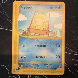 Pokemon TCG Psyduck - 104/147 - Aquapolis Vintage Rare Card ENG NM - Image 1