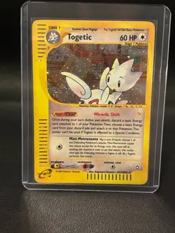 Togetic H27/H32 Pokemon Card Aquapolis Holo Rare 2002 Vintage ENG E-reader - Image 1
