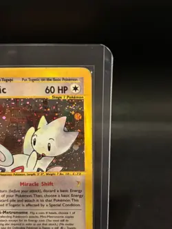 Togetic H27/H32 Pokemon Card Aquapolis Holo Rare 2002 Vintage ENG E-reader - Image 4