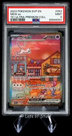 PSA 9 MINT Mew ex Black Star Promo Full Art Holo SV 151 UPC Pokemon 2023 053 -41 - Image 1