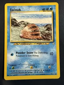 Swinub 79/111 Pokemon Neo Genesis Unlimited Vintage LP - Image 1