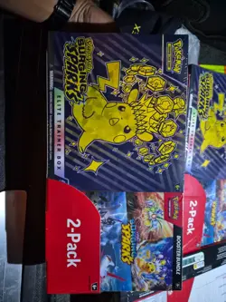 SEALED: Pokemon Surging Sparks Elite Trainer Box + Booster Bundle COSTCO 2-PACK - Image 1