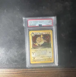 2000 Pokemon Rocket Dark Raichu Holo #83 PSA 9 - Image 1