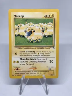 Pokemon TCG Mareep Neo Genesis Set - Unlimited 65/111 WOTC Vintage! 2000! - Image 1