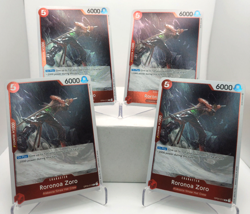 Roronoa Zoro Playset - OP04-015 x4 - Kingdoms of Intrigue - One Piece TCG - Image 1
