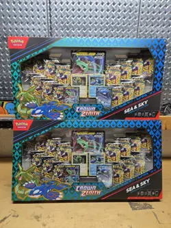 Pokemon TCG Crown Zenith Sea and Sky Premium Collection Box- Factory Sealed x2 - Image 1