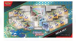 Pokemon Crown Zenith Sea and Sky Premium Collection Box 14 Packs, Factory Sealed - Image 1