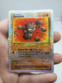 GEODUDE Legendary Collection POKEMON 2002 Reverse Holo Trading Card 77/110 TCG - Image 1