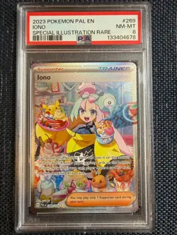 2023 POKEMON PAL EN-PALDEA EVOLVED #269 IONO SPECIAL ILLUSTRATION RARE PSA 8 269 - Image 1