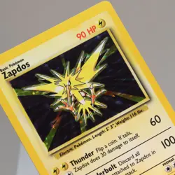 Pokemon TCG - Zapdos 16/102 Base Set Holo Rare WOTC 1999 - EXC - Image 1