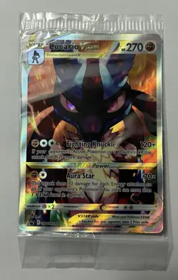 Pokemon Lucario VSTAR SWSH291 Crown Zenith ETB Holo Black Star Promo SEALED - Image 1
