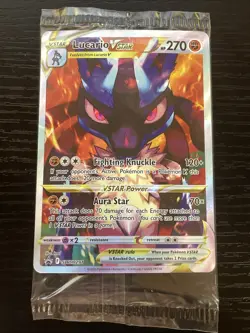Pokemon Lucario VSTAR SWSH291 Crown Zenith ETB Holo Black Star Promo Mint SEALED - Image 1