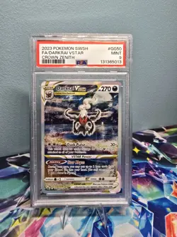 Pokemon TCG Darkrai VSTAR GG50/GG70 Crown Zenith: Galarian Gallery Holo PSA 9 - Image 1