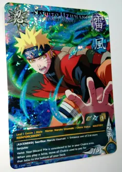 Carte Naruto CCG Collectible Card Game 184 Foil neuf Uzumaki - Image 1