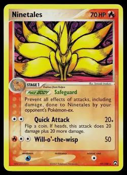Pokemon Card - Ninetales Power Keepers 19/108 Rare Non-Holo - Image 1