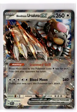 Bloodmoon Ursaluna ex - 177 SV: Scarlet & Violet Promo Cards Holo NM - Image 1