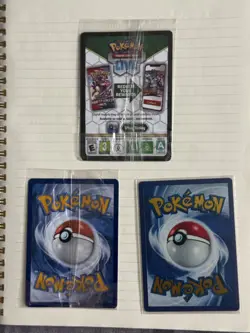 Pokemon 151 UPC TRIO Mew ex 205 (Metal) w/ SEALED Mew Ex 053 & Mewtwo 052 Cards - Image 3