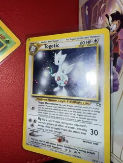 Togetic Neo Genesis 2000 Swirl Holo Rare Pokemon Card TCG 16/111 HP 💫 - Image 2
