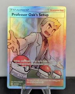 Professor Oak's Setup (Full Art) SM - Cosmic Eclipse #233/236 Pokemon Card TCG - Image 1