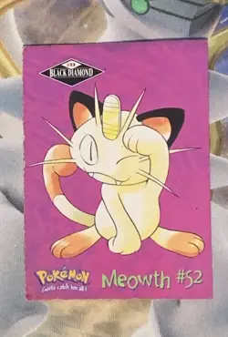 Extremely Rare Meowth # 52 Black Diamond Promo Pokemon Card - Image 1
