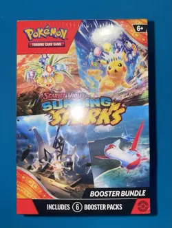 Pokemon TCG Scarlet & Violet SURGING SPARKS Booster Bundle Box Sealed w/ 6 Packs - Image 1
