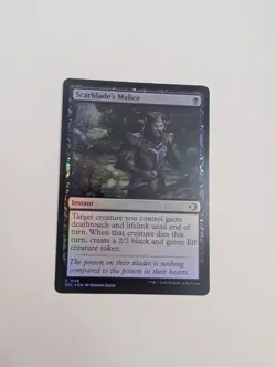 MTG - Scarblade's Malice (Foil) - Lorwyn Eclipsed NM/M Condition - Image 1