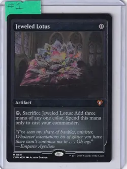 Jeweled Lotus (FOIL Etched) * Commander Masters - Alternate MTG Magic - Image 1