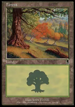 Forest (349) - Foil LP, English MTG Odyssey - Image 1