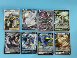 Pokemon TCG Mixed Series Full Art V Vmax Trainer Holo 8 Card Lot FREE S/H - Image 1