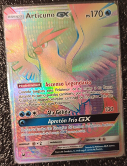 Pokemon TCG Articuno GX Celestial Storm #171/168 Rainbow Secret Rare Spanish - Image 1