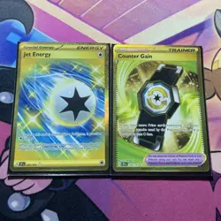 Pokemon TCG Surging Spark Jet Energy 252/191 And Counter Gain 249/191 Lot - Image 1
