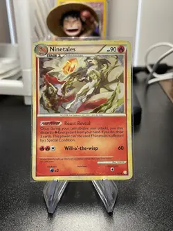 Pokemon TCG Swirl Ninetales Heartgold Soulsilver 7/123 Holo Rare - Image 1