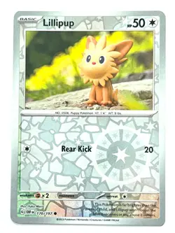 Lillipup 170/197 Reverse Holo Common - Obsidian Flames Pokemon TCG Near Mint NM - Image 5