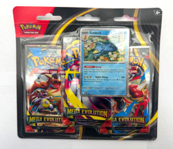 Pokemon Mega Evolution 3 Pack Blister Scarlet & Violet Sealed w/ Golduck Promo - Image 1
