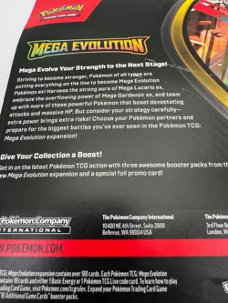 Pokemon Mega Evolution 3 Pack Blister Scarlet & Violet Sealed w/ Golduck Promo - Image 4