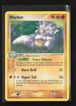 Rhydon 46/101 Uncommon Hidden Legends Pokemon NM - Image 2