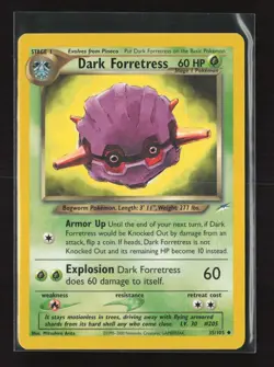 Dark Forretress 35/105 Uncommon Neo Destiny Pokemon NM - Image 2