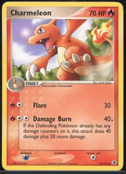 Charmeleon 31/112 Uncommon FireRed & LeafGreen Pokemon NM - Image 2