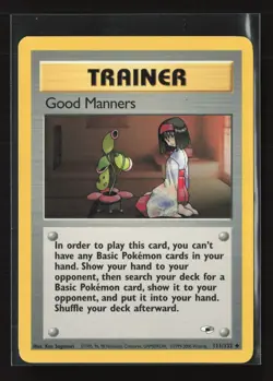 Good Manners 111/132 Uncommon Gym Heroes Pokemon NM - Image 2