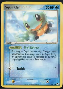 Squirtle 14/17 Common POP Series 4 Pokemon NM - Image 2