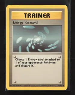 Energy Removal 92/102 Common Base Set Pokemon LP - Image 2