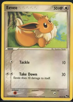 Eevee 13/17 Common POP Series 3 Pokemon NM - Image 2
