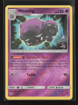 Weezing 29/68 Reverse Holo Rare Hidden Fates Pokemon NM - Image 2