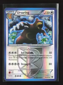 Ursaring 76/101 Reverse Holo Uncommon Plasma Blast Pokemon NM - Image 2