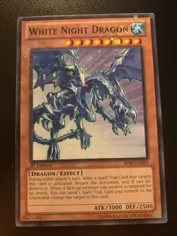 Yu-Gi-Oh! White Night Dragon Mosaic Rare 1st Edition BP02-EN083 - Image 1