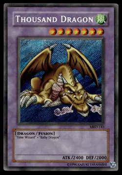 Yu-Gi-Oh TCG Metal Raiders #MRD-143 Thousand Dragon Secret Rare - Image 1